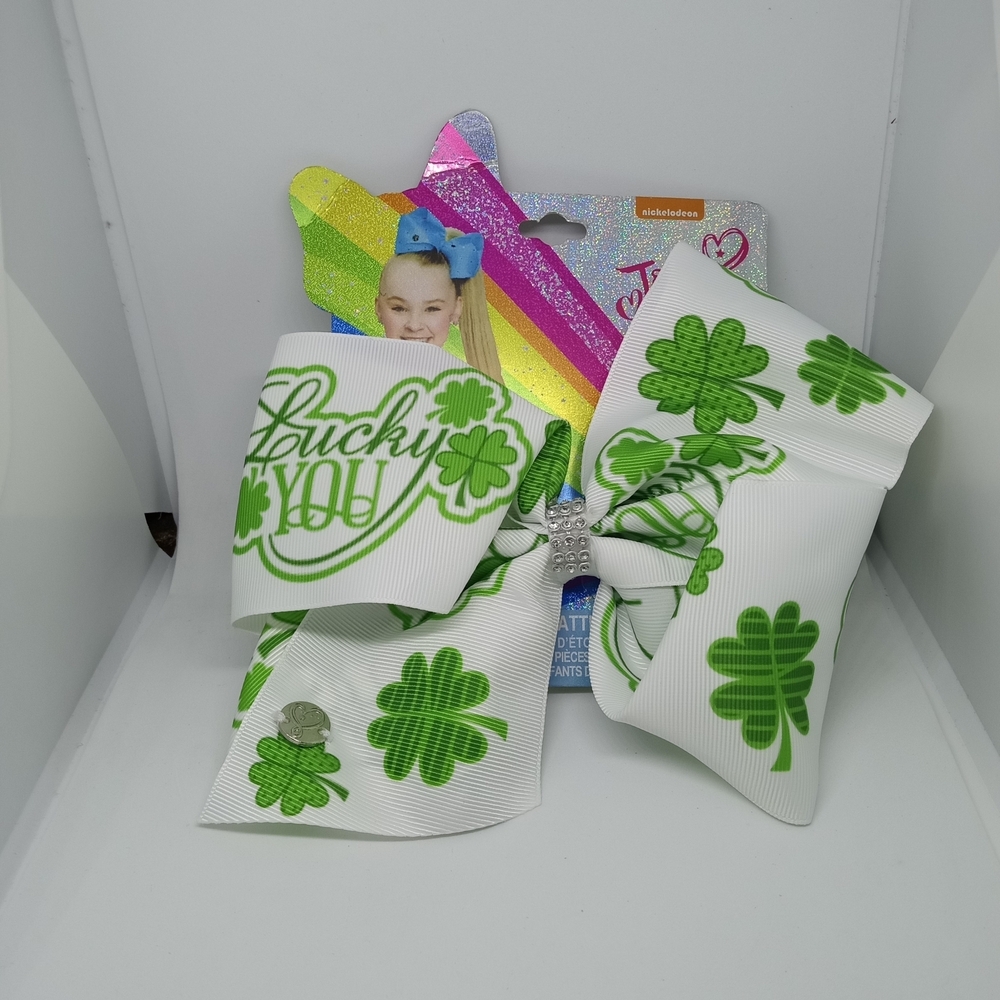 JoJo Siwa Green Clover Hair Bow